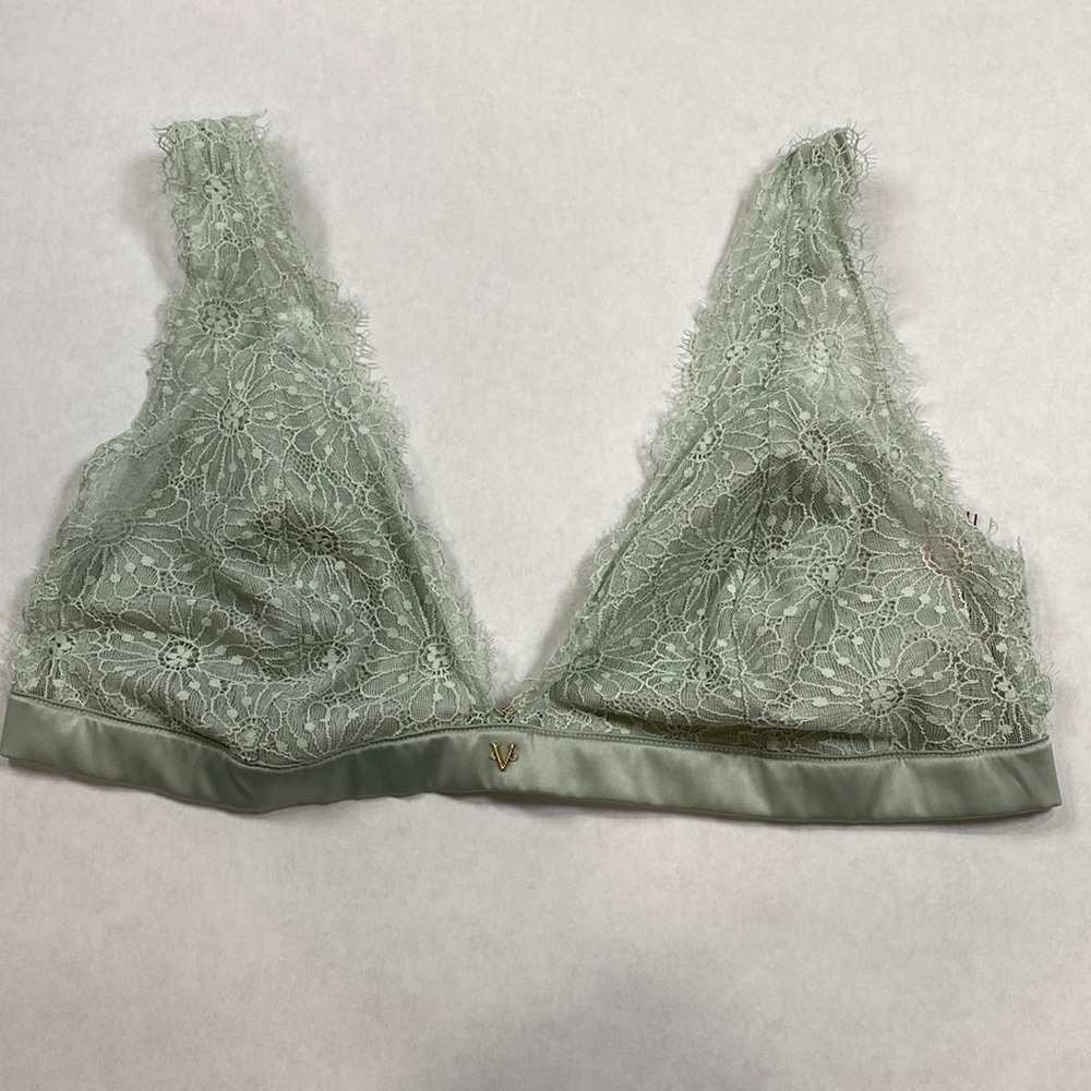 5 for‎ $25 Victoria's Secret lace lined bralette mint green